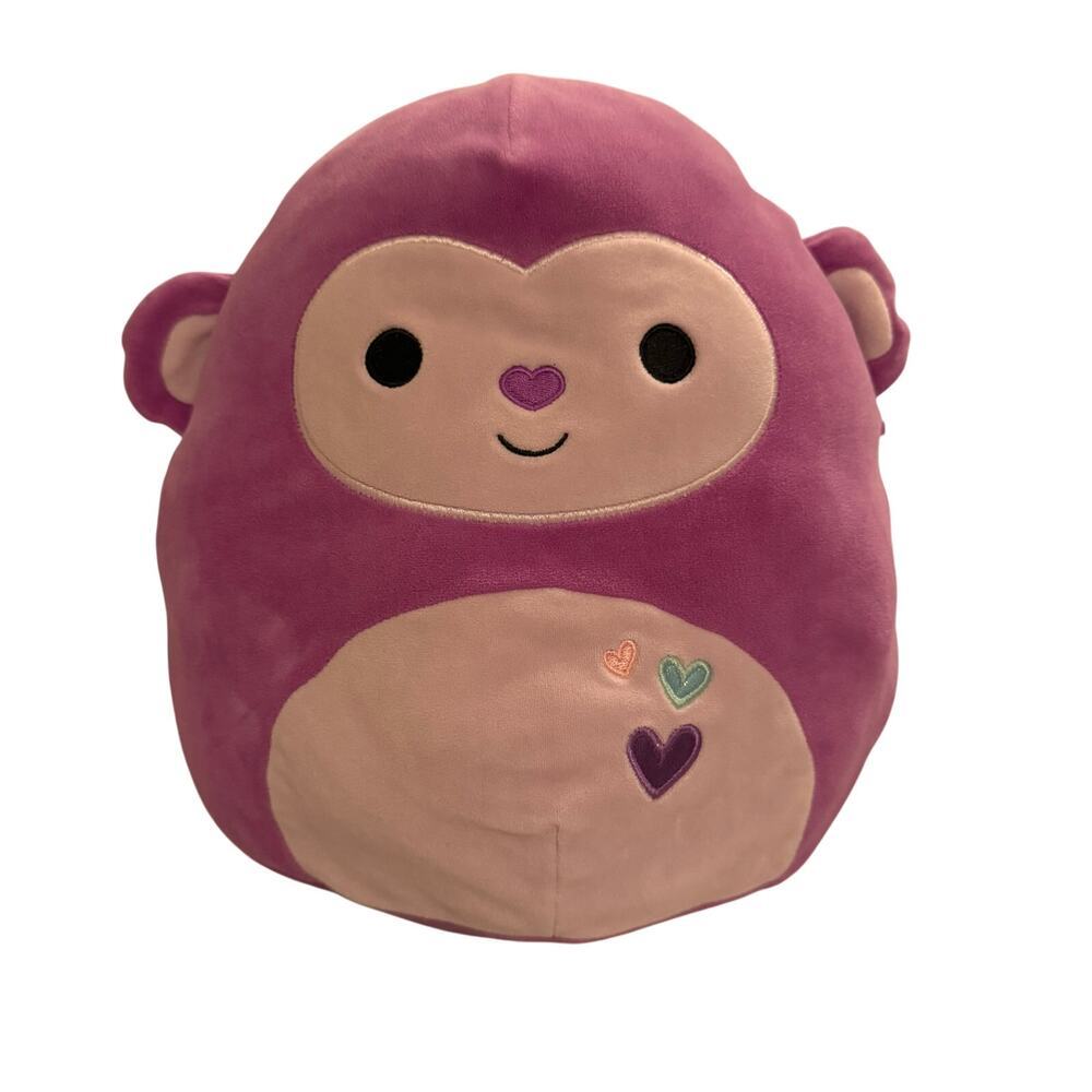 Squishmallows Jazwares Hartman The Purple Monkey Plush Toy Valentine's Day Squad